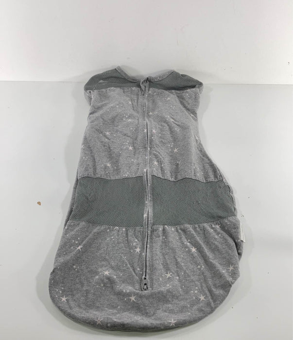 used Happiest Baby Sleepea Swaddle, Large, Graphite Gray Stars