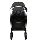 secondhand Wonderfold W4 Luxe Quad Stroller Wagon, 2022, Charcoal Grey with Black Frame