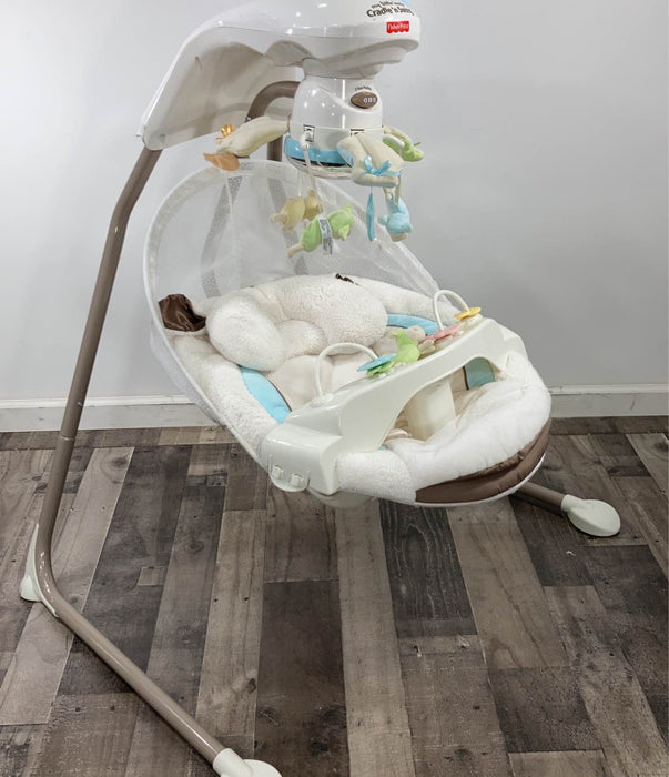 secondhand Fisher Price My Little Lamb Cradle ‘n Swing