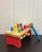 secondhand Melissa & Doug Deluxe Pounding Bench Wooden Toy