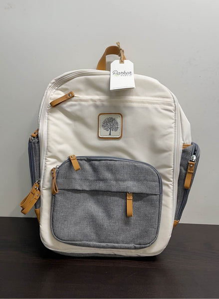 Parker Baby Co. Mini Diaper Backpack Birch Bag - Cream