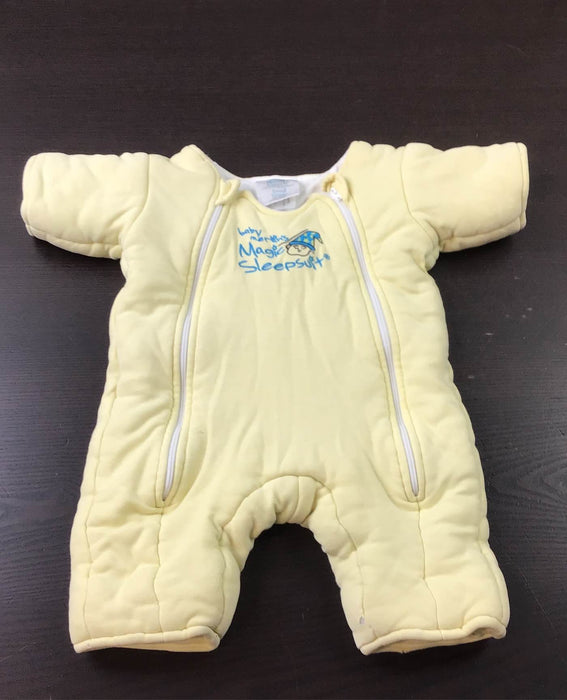 used Baby Merlin's Magic Sleepsuit, Small 3-6 Months, Yellow, Cotton