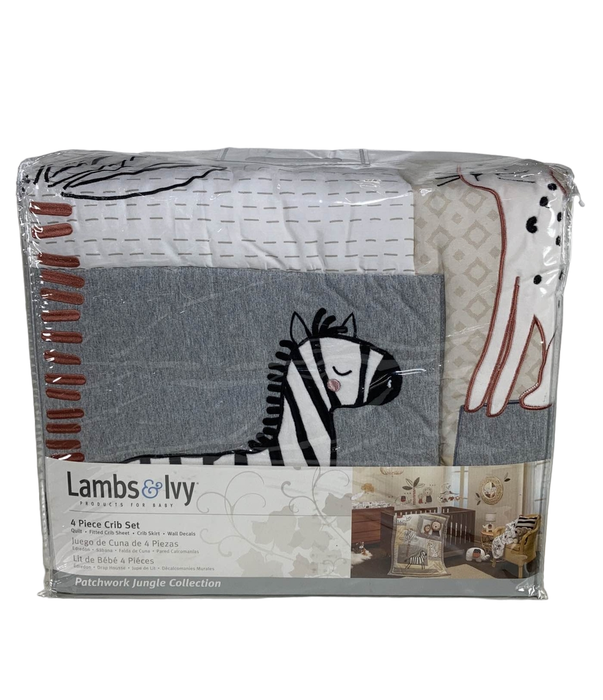 used Lambs & Ivy Four Piece Crib Set