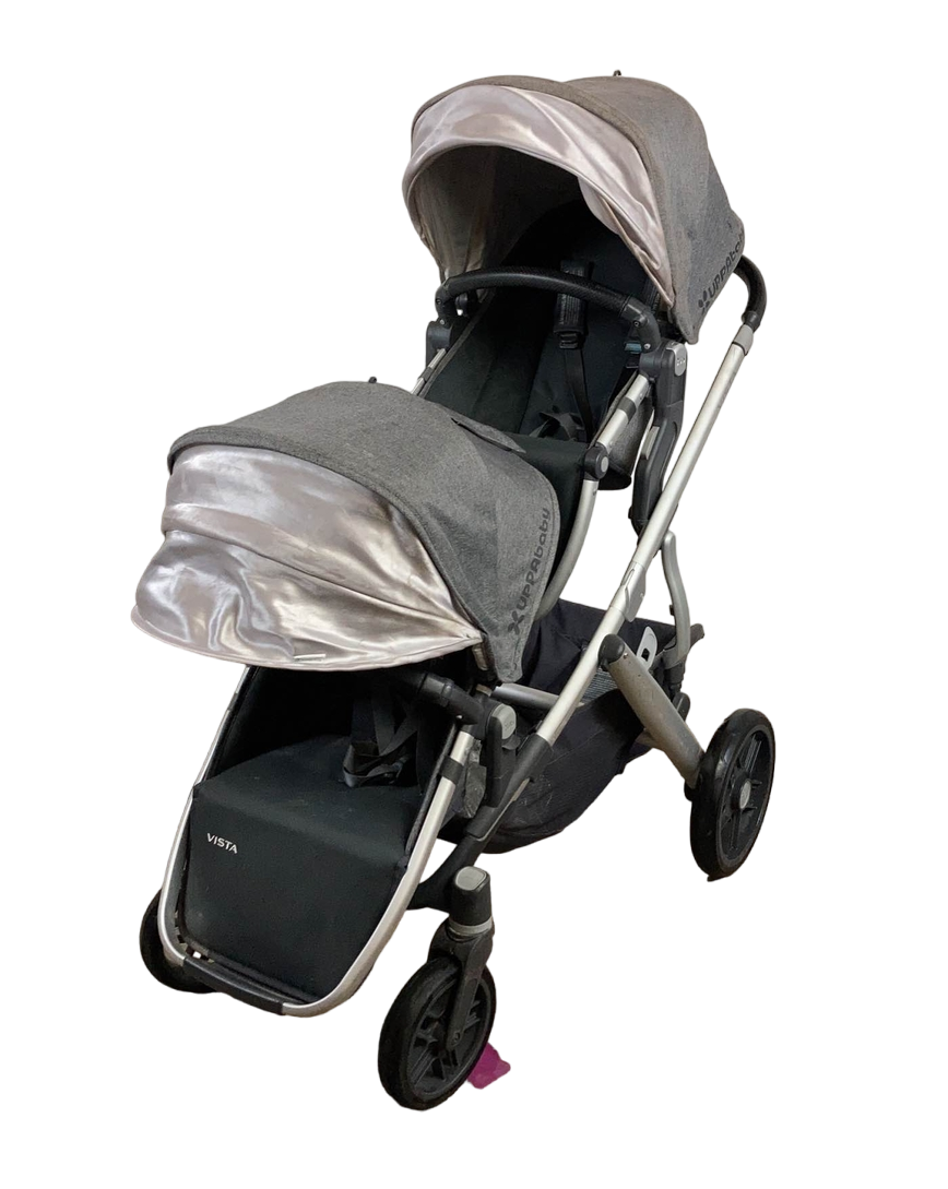 uppababy vista used near me UPPAbaby VISTA Double Stroller, 2017, Jordan (Charcoal)