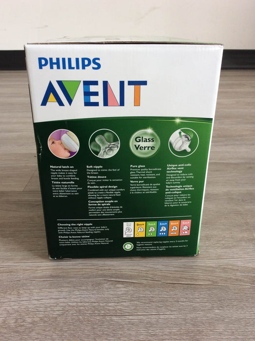 secondhand Philips Avent Anti Colic Newborn Starter Set, Glass