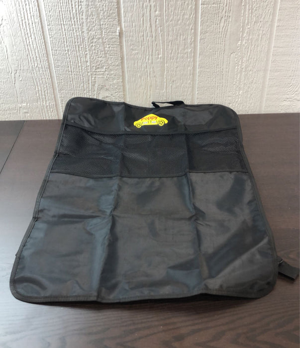 used Poppy Toot Toot Car Seat Protector With Storage Pockets