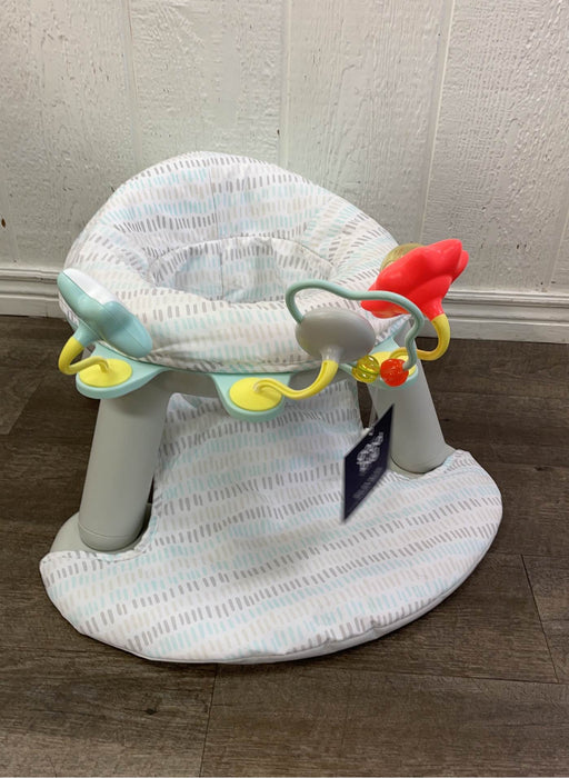 used Skip Hop 2-in-1 Sit-up Activity Baby Chair, Silver Cloud Lining