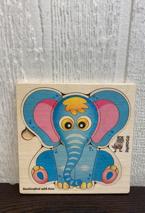 used QUOKKA Wooden Puzzles for Toddlers, 6 Pack