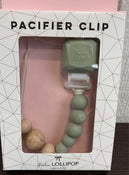 Shop LouLou Lollipop Pacifier Clip, Silver Sage at GoodBuy Gear