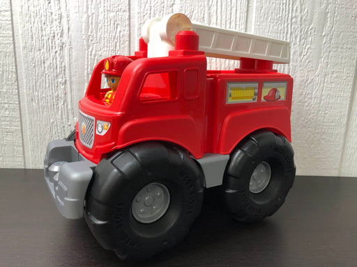 used Mega Bloks Fire Truck Rescue Building Set