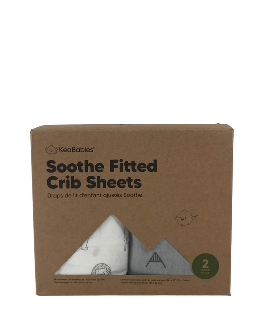 used KeaBabies Soothe Fitted Crib Sheets 2pack