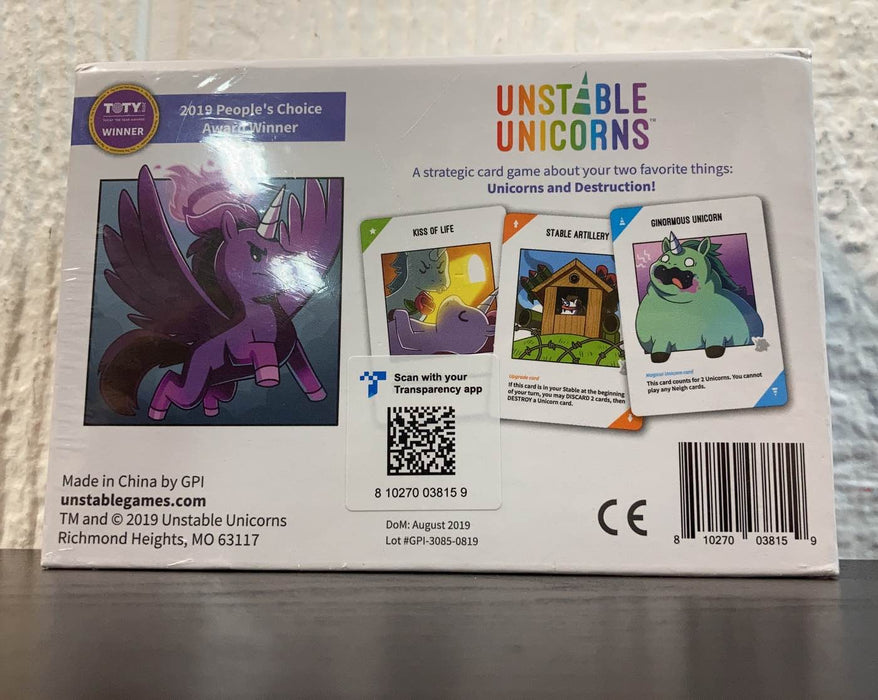 secondhand Unstable Games Unstable Unicorns