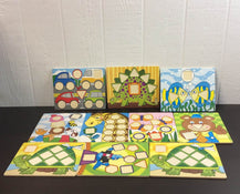 secondhand Melissa & Doug Puzzle Bundle, Big Button Fun