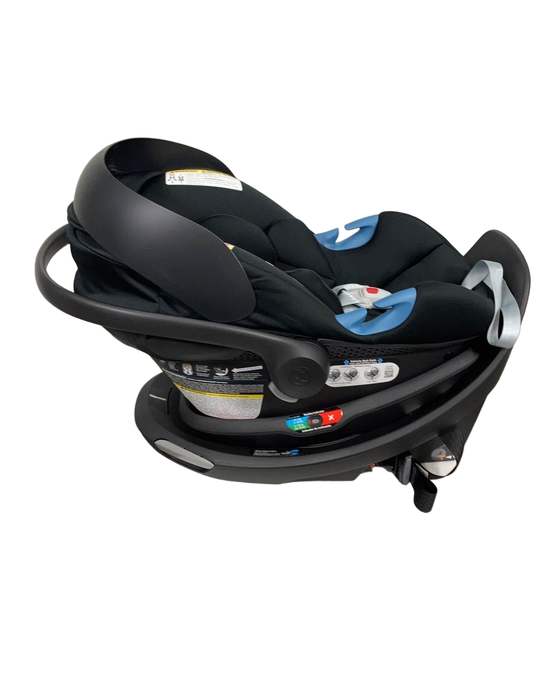 Cybex Aton G Swivel Infant Car Seat and Base, 2023, Moon Black