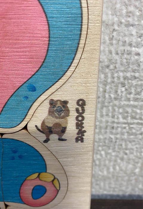used QUOKKA Wooden Puzzles for Toddlers, 6 Pack