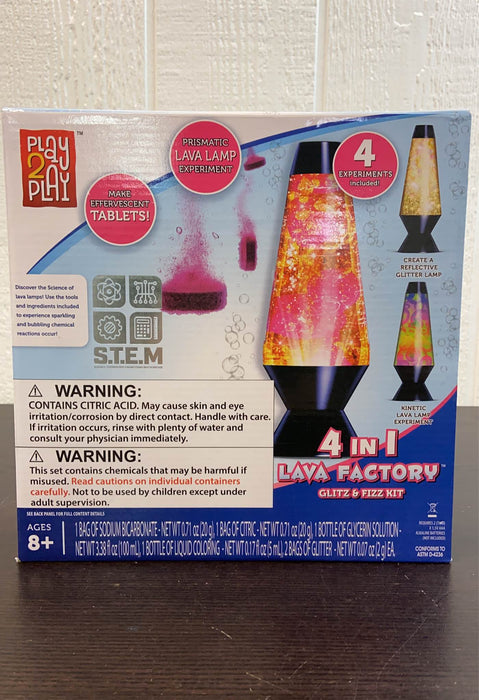 used Play 2 Play Lava Factory Glitz & Fizz Kit