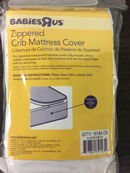 secondhand Babies R Us Zippered Crib Mattress Cover