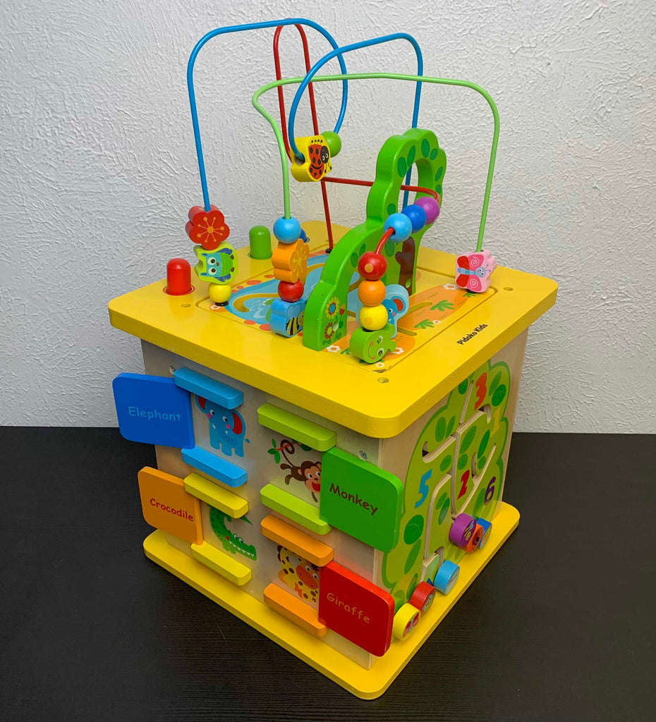 Pidoko Kids Busy Zoo Activity Cube