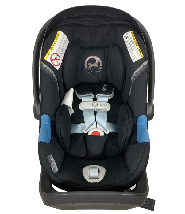 secondhand Cybex Aton M Infant Car Seat, 2021, Lavastone Black