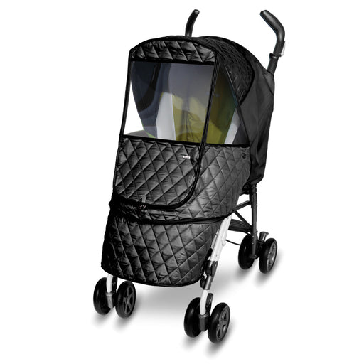 used Manito Castle Alpha Baby Stroller Weather Cover, Black