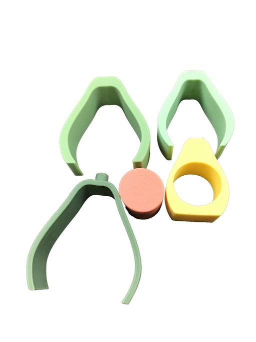 secondhand O.B. Designs Silicone Stacker, Avocado