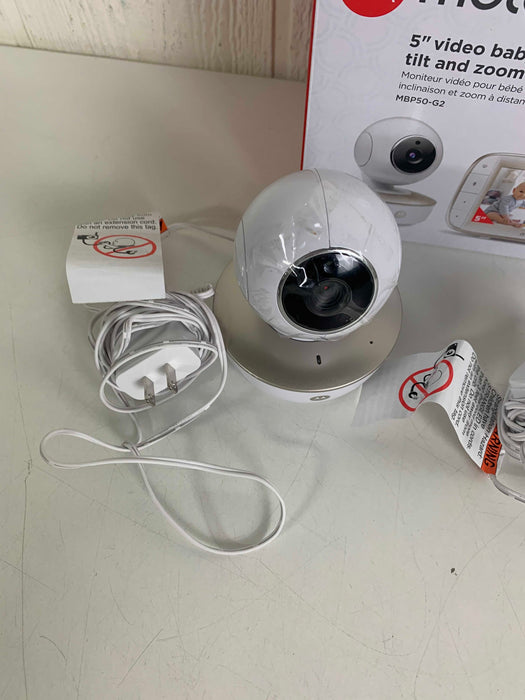 secondhand Motorola 5” Portable Video Baby Monitor, 2 camera set