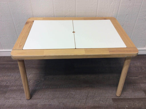 used IKEA FLISAT Desk/Sensory Table With Trofast Tubs