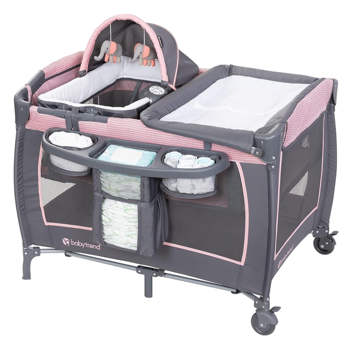 Baby Trend Lil' Deluxe Snooze III, Cozy Pink