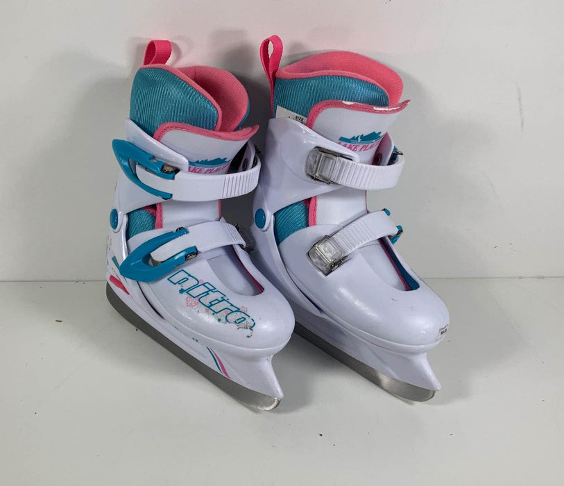 used Lake Placid Nitro Adjustable Ice Skates, -Jr11-13