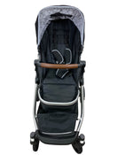 secondhand Mockingbird Single to Double Stroller, Silver with Penny Leather, Black , Windowpane, 2022