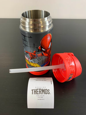 Thermos Spiderman Stainless Steel Commuter Bottle, Red-Blue, 16oz –  ShopBobbys