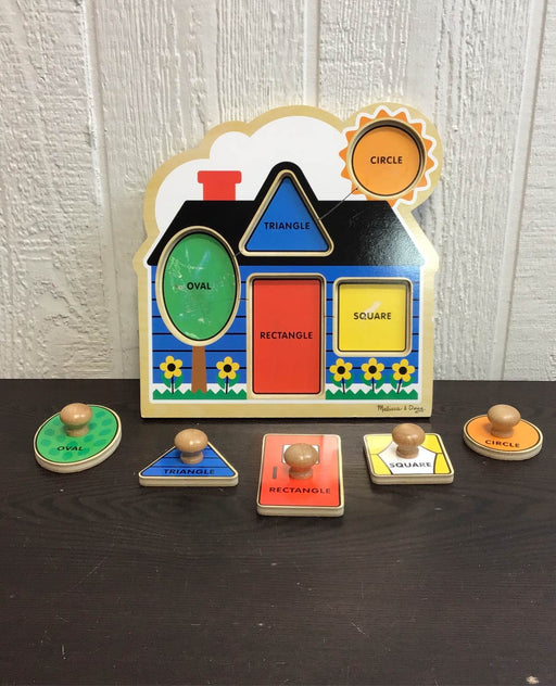 secondhand Melissa & Doug Jumbo Knob Puzzle