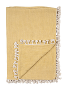 used Crane Baby 6 Layer Muslin Blanket, Ochre