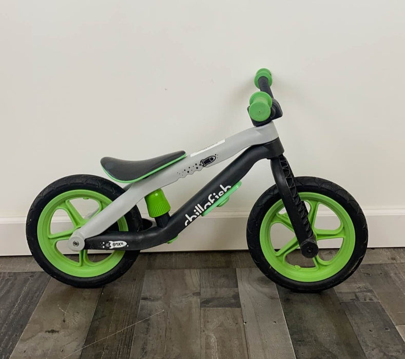 used Chillafish BMXie Balance Bike, Green Black & Gray