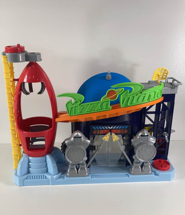 used Fisher Price Imaginext Disney Pixar Toy Story Pizza Planet Playset