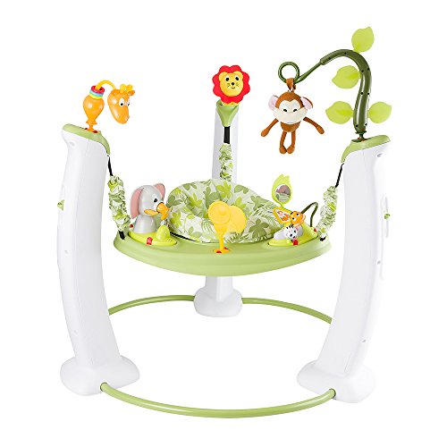 used Evenflo ExerSaucer Jump And Learn Activity Center, Safari Friends