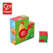 used Hape Farm Animal Block Puzzle