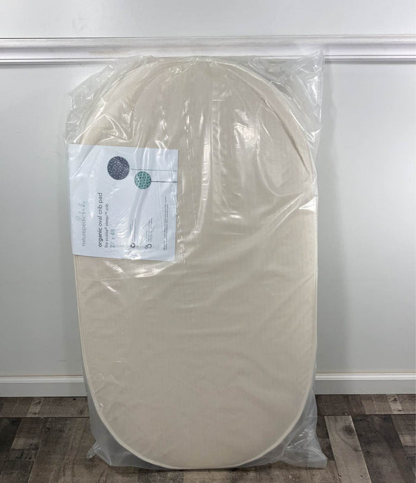 used Naturepedic Organic Oval Crib Pad for Stokke Sleepi Crib