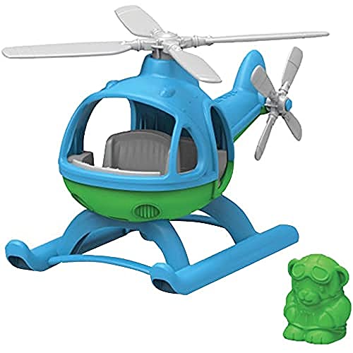 used Green Toys Helicopter, Blue