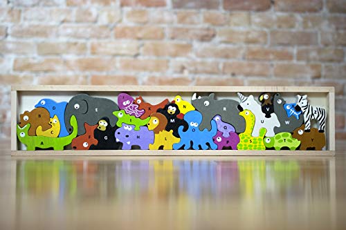 used BeginAgain Animal Parade A to Z Puzzle & Playset