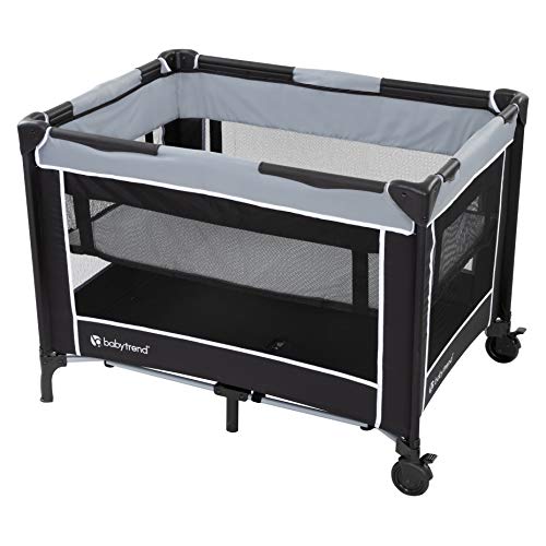 how to put up baby trend playpen Baby Trend Portable Playard with Bassinet, Twinkle Grey