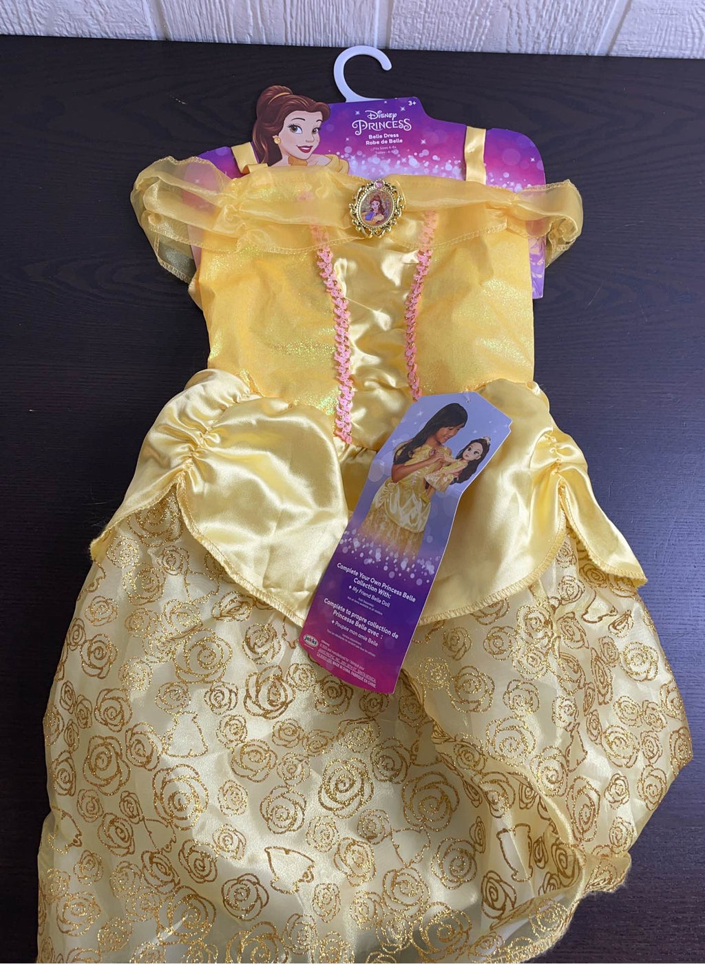 open lace back dress Disney Princess Costume, Belle, XSmall-Small (4-6)