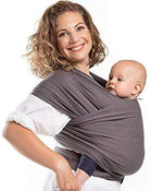 used Boba Organic Baby Wrap Carrier, Dark Grey