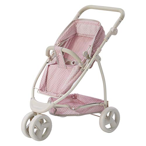 used Olivia's Little World Polka Dots Princess 2-in-1 Baby Doll Stroller
