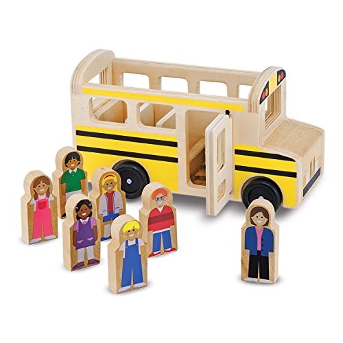 used Melissa & Doug Classic Toy School Bus Playset