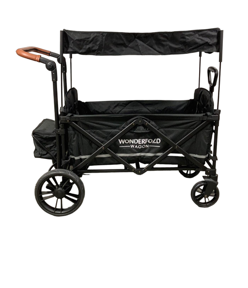 secondhand Wonderfold X2 Push + Pull Double Stroller Wagon, 2022, Stealth Black