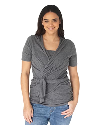 used Kindred Bravely Organic Cotton Skin To Skin Wrap, Large- Heather Gray