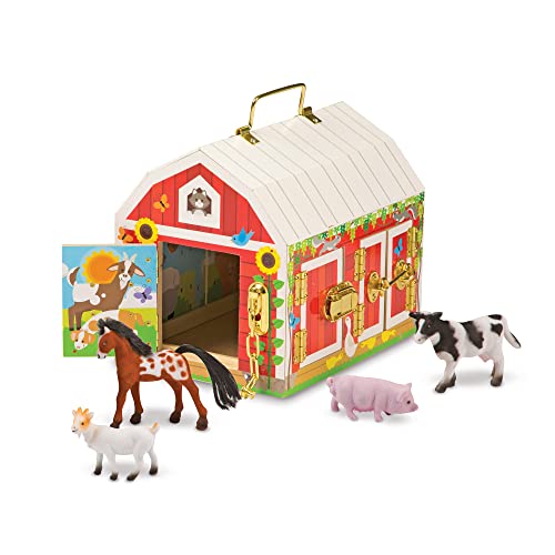 used Melissa & Doug Wooden Latches Barn