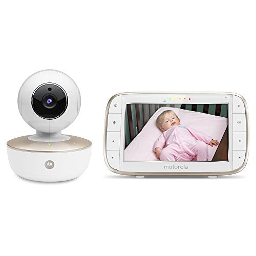 used Motorola MBP855CONNECT Portable 5-Inch Color Screen Video Baby Monitor with Wi-Fi and One Camera