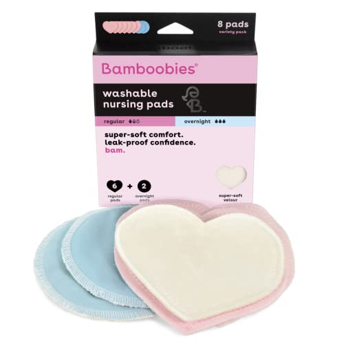 Shop Bamboobies Regular and Overnight Washable Nursing Pad, 8ct at GoodBuy Gear